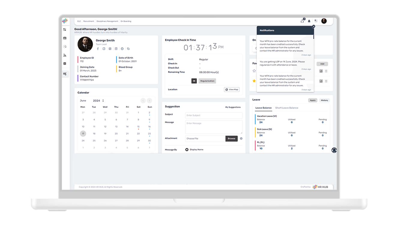 HR HUB Screenshots