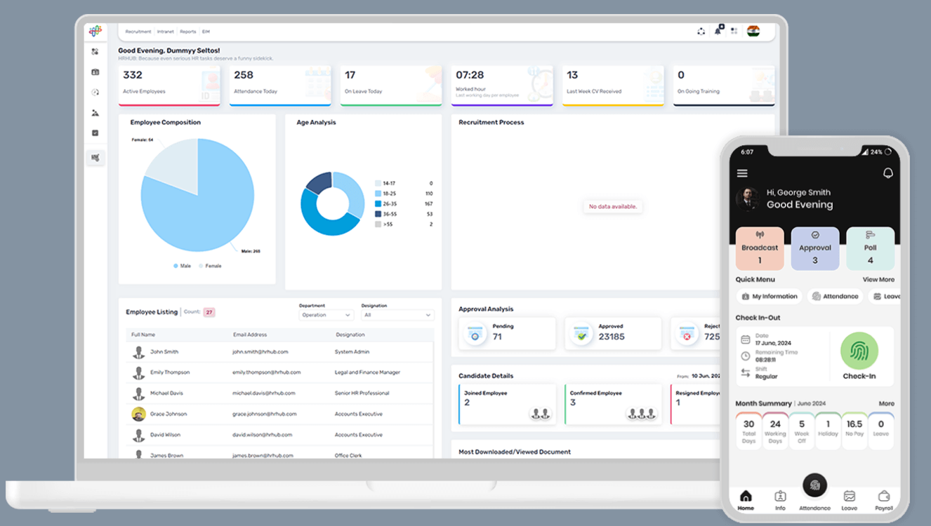 HR HUB Screenshots