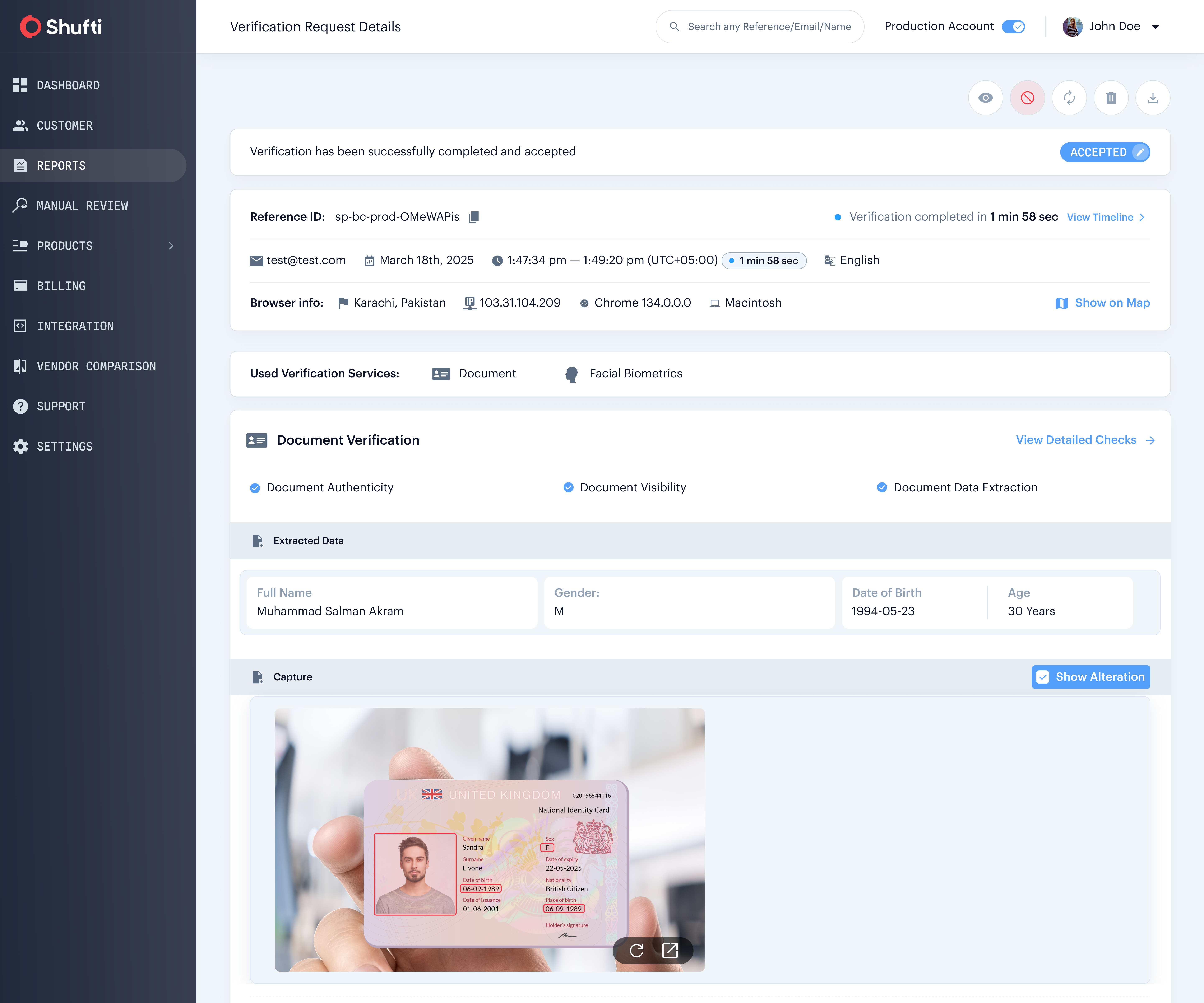 Shufti Pro Screenshots