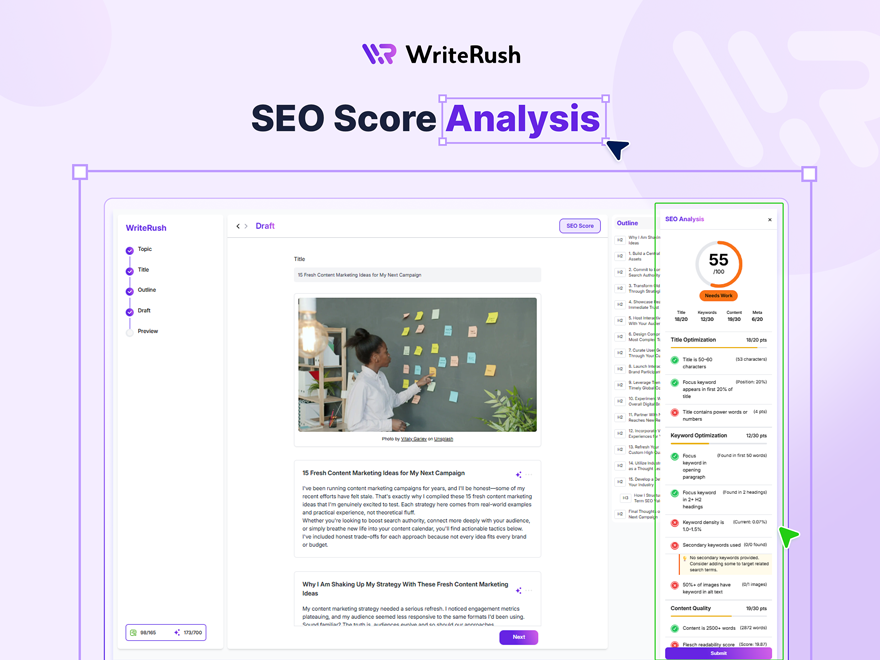 WriteRush Screenshots