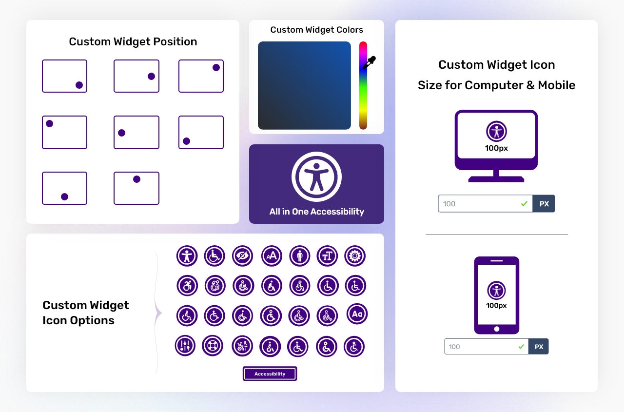 All in One Accessibility Screenshots