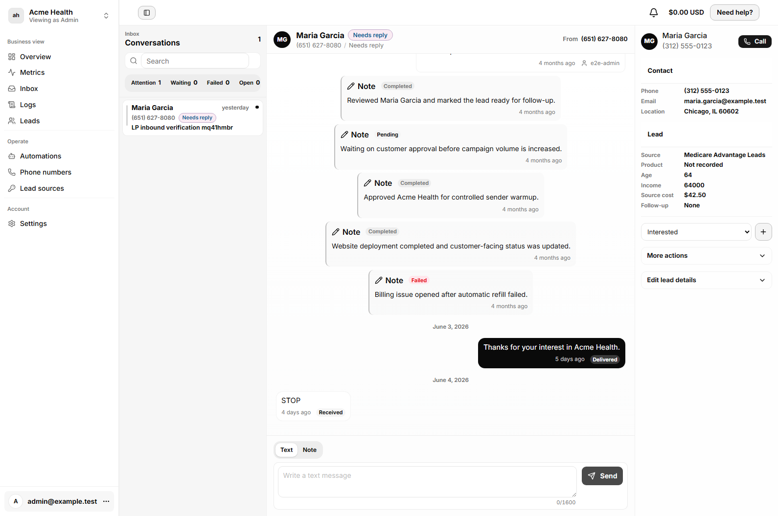 Leadping Screenshots