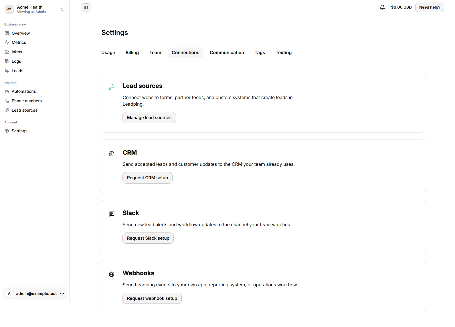 Leadping Screenshots
