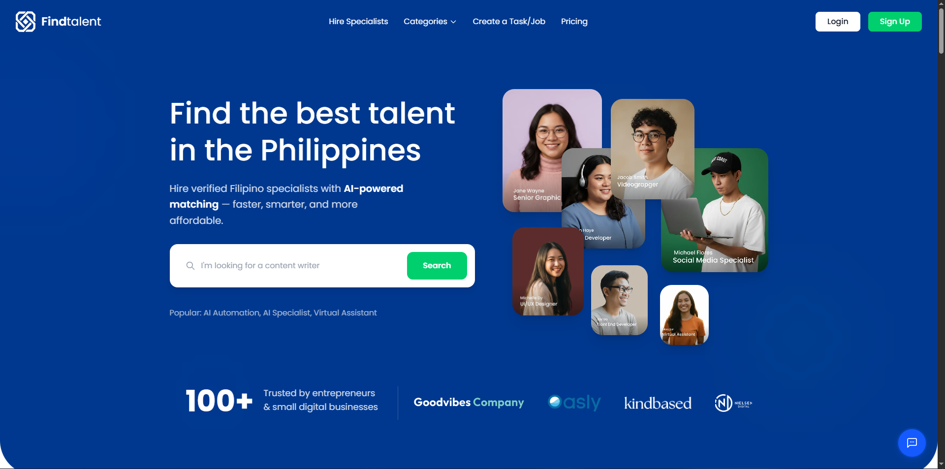 FindTalent Screenshots