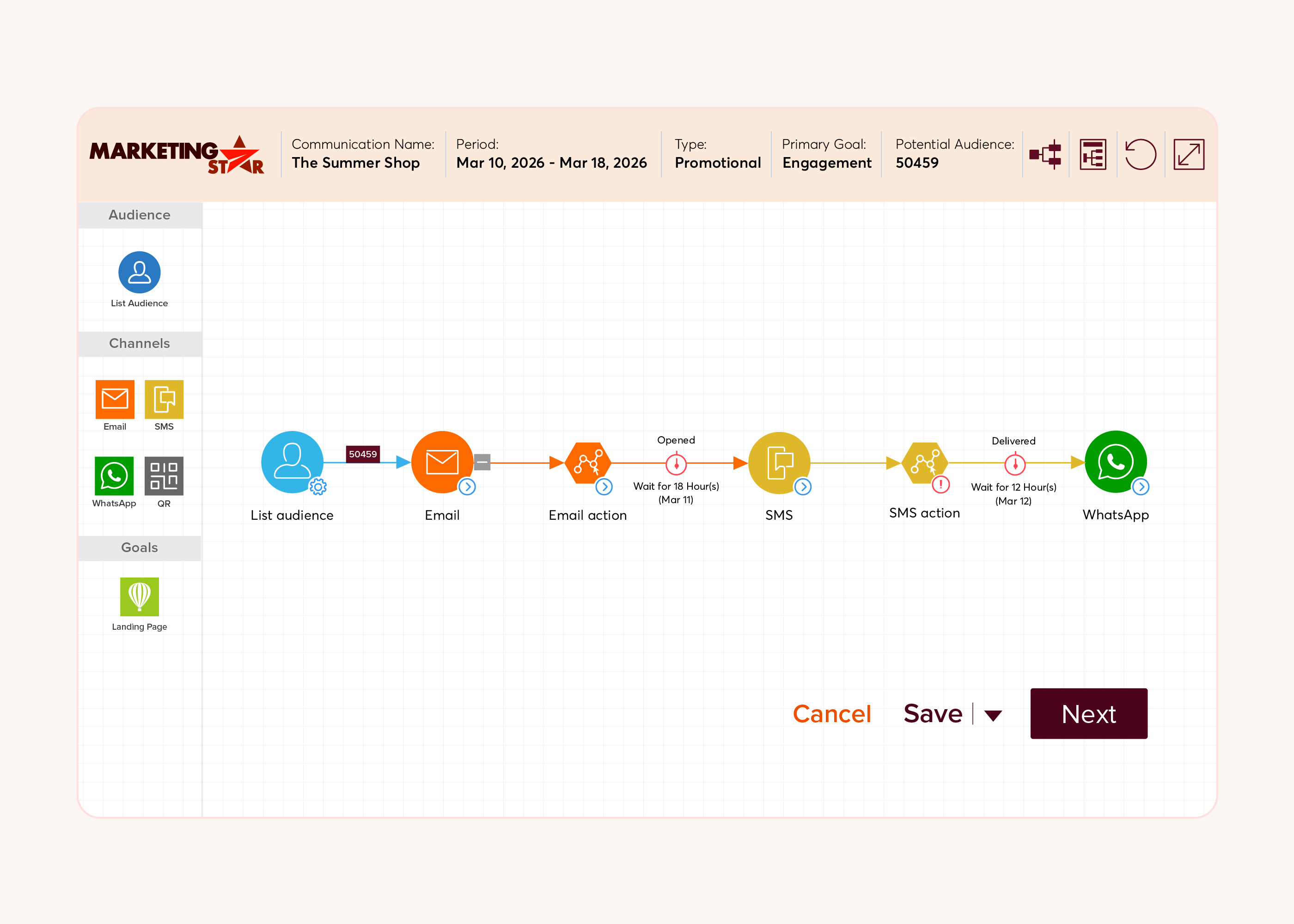 Marketing Star Screenshots