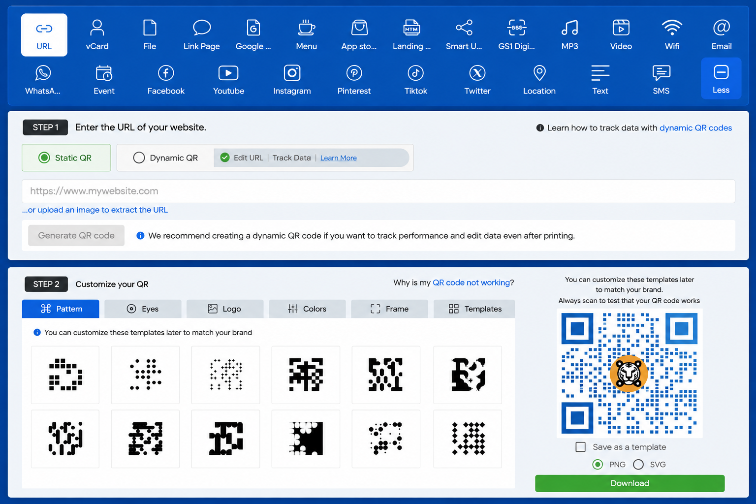 QR TIGER Screenshots