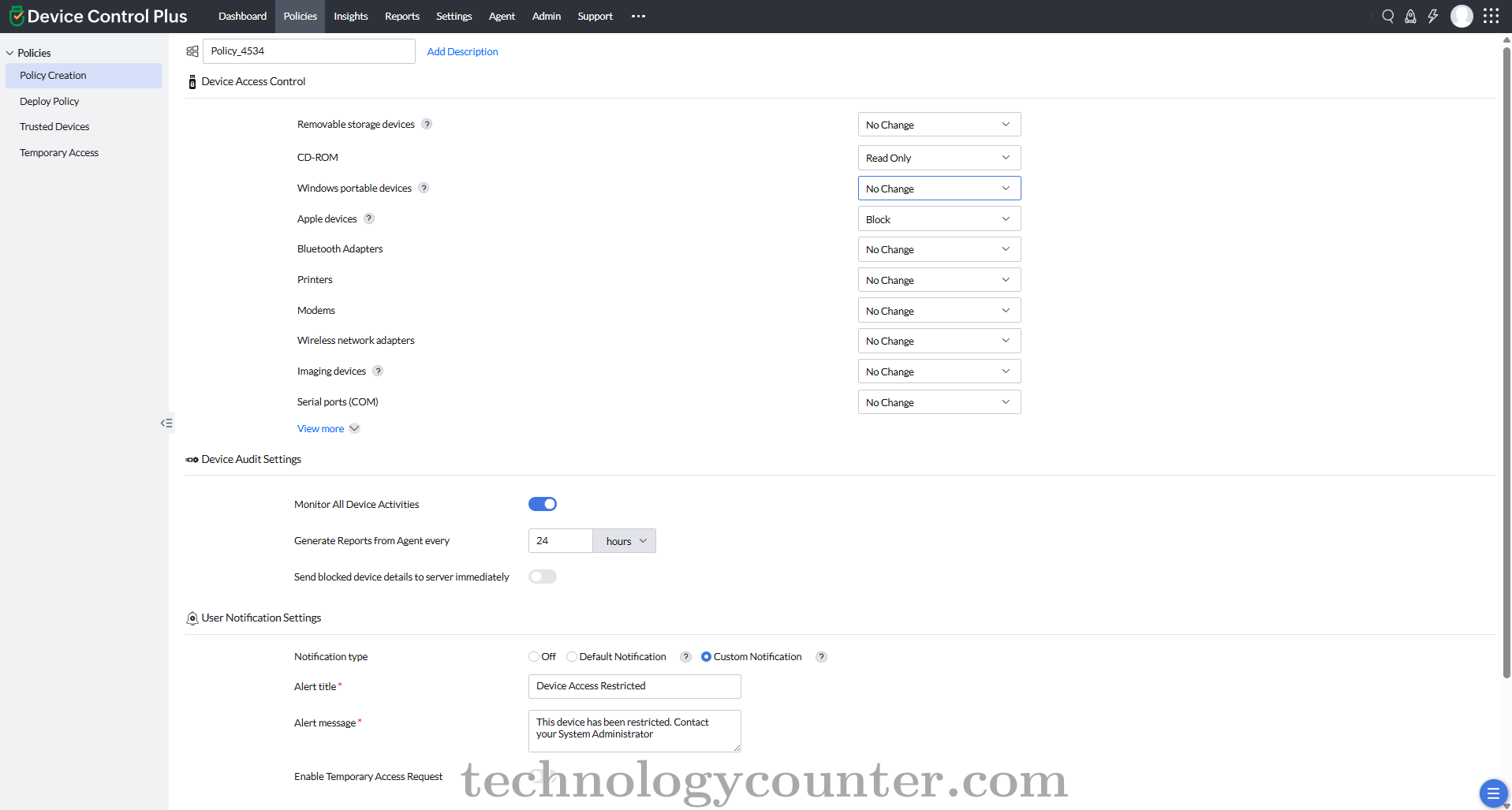 ManageEngine Device Control Plus Screenshots