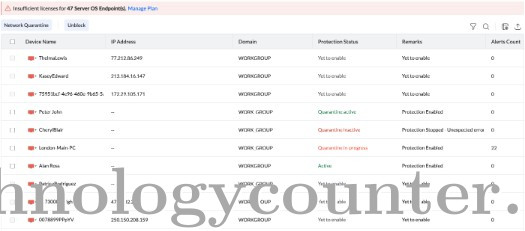 ManageEngine Malware Protection Plus Screenshots