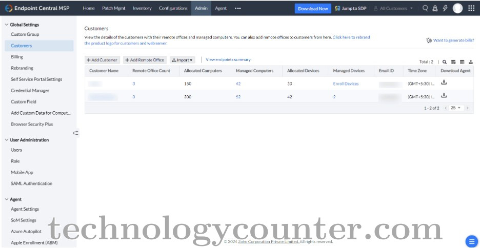 ManageEngine Endpoint Central MSP Screenshots