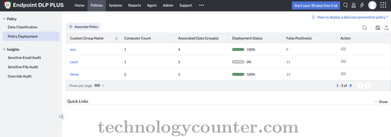ManageEngine Endpoint DLP Plus Screenshots