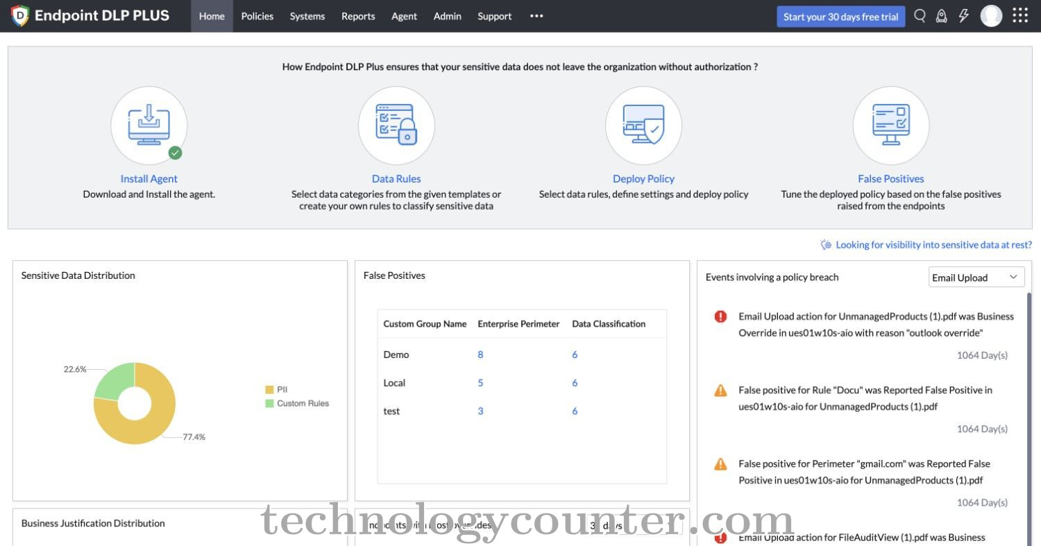 ManageEngine Endpoint DLP Plus Screenshots