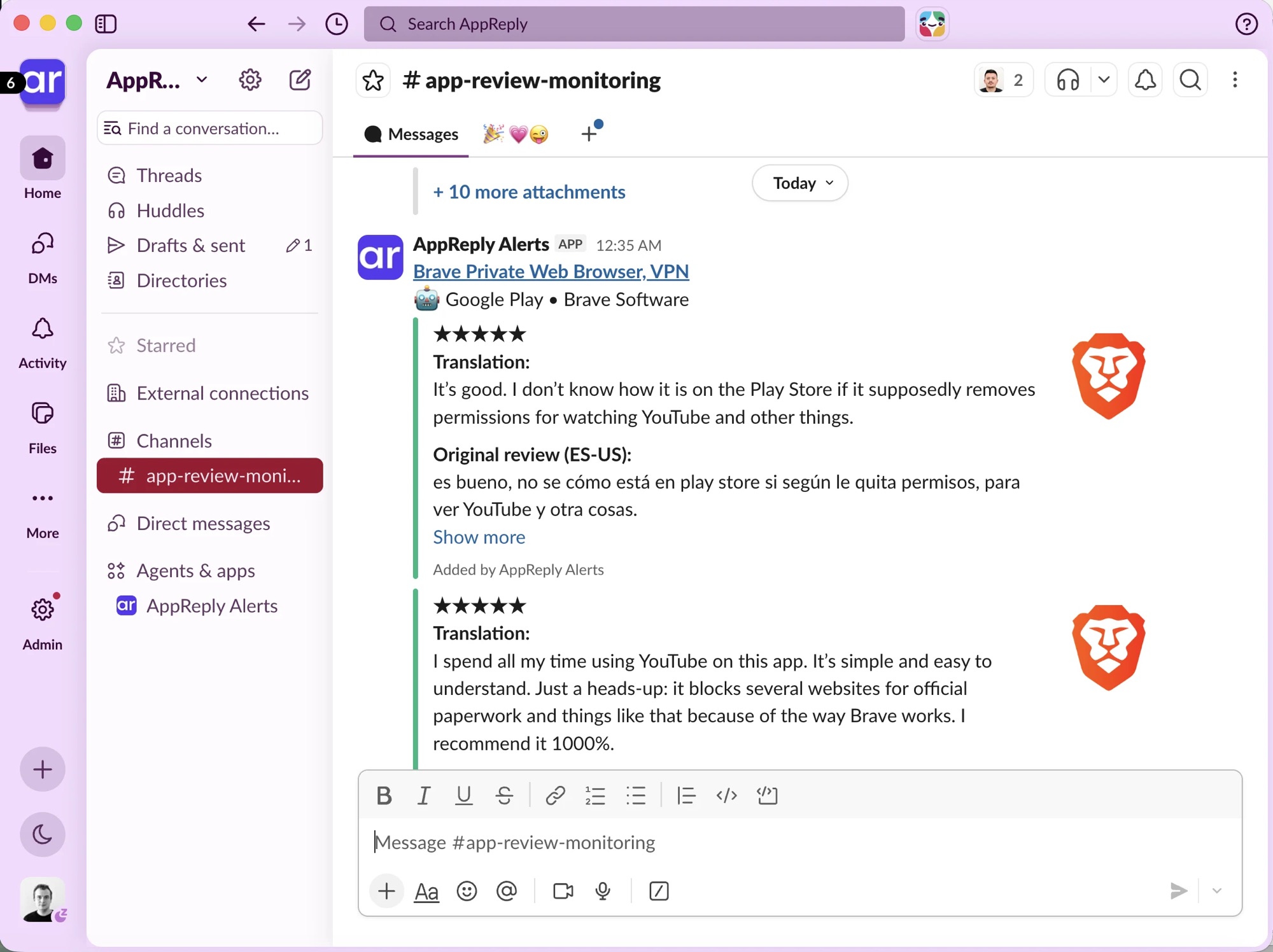 AppReply Screenshots