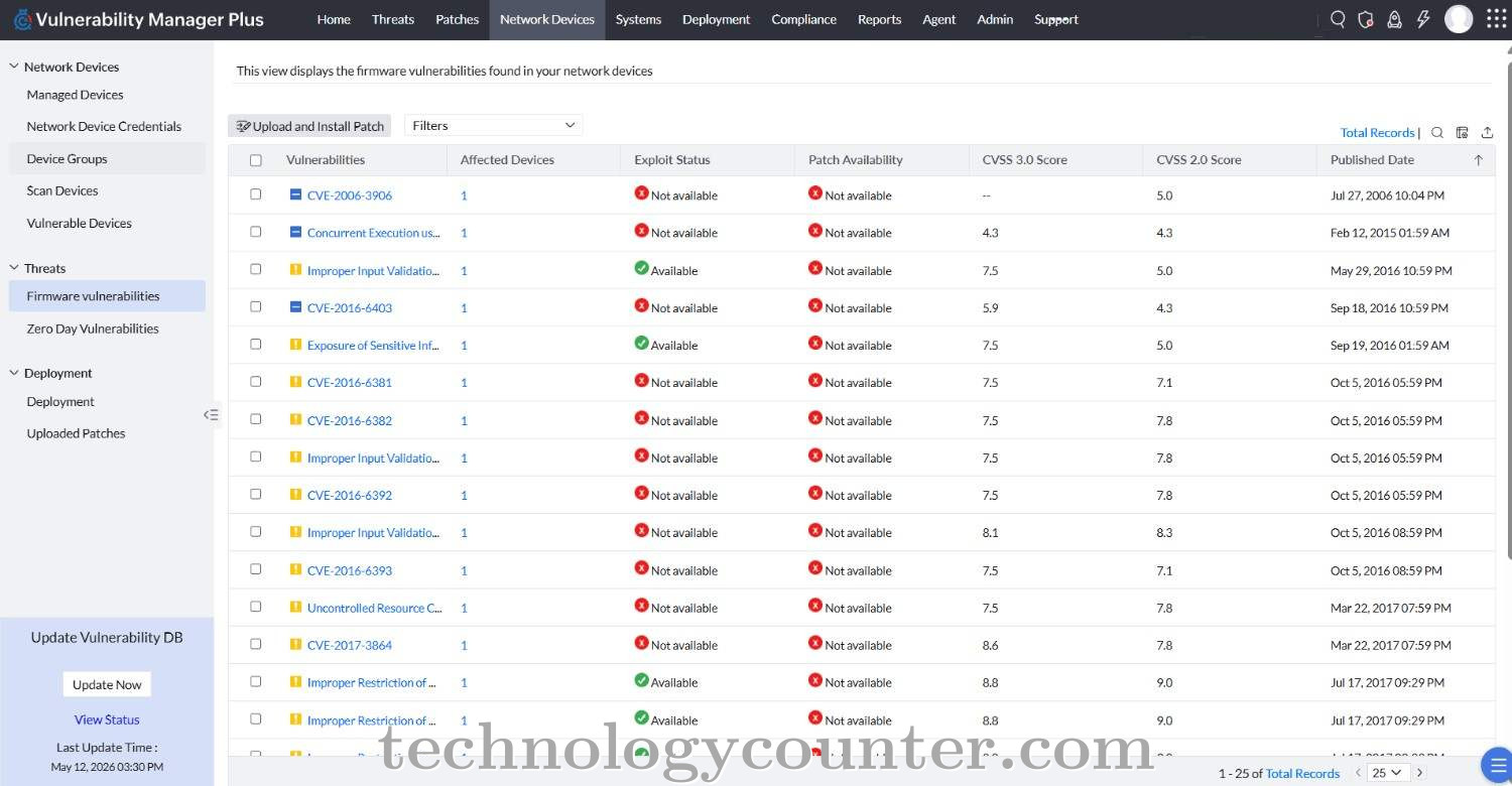 ManageEngine Vulnerability Manager Plus Screenshots