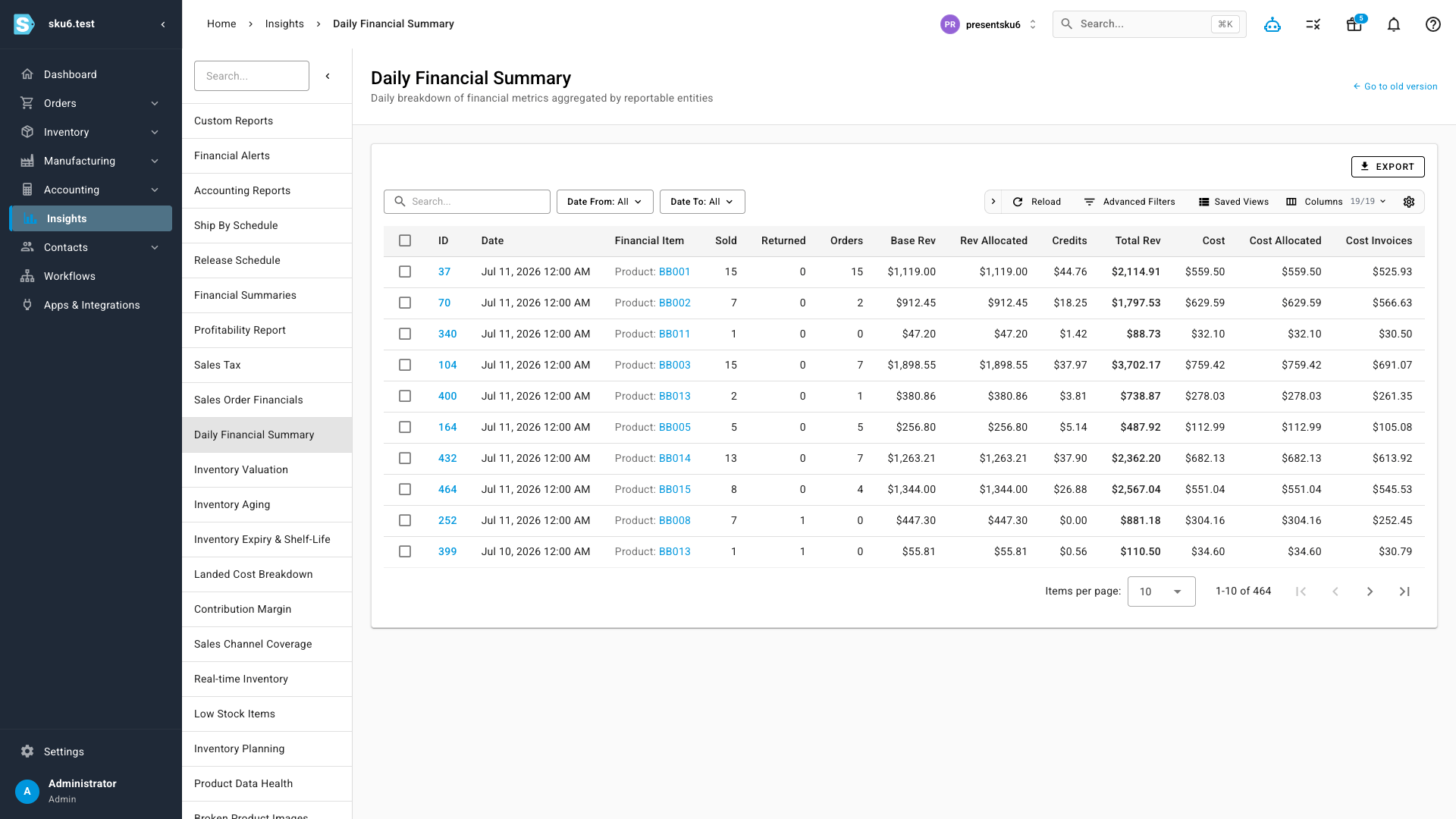SKU.io Screenshots