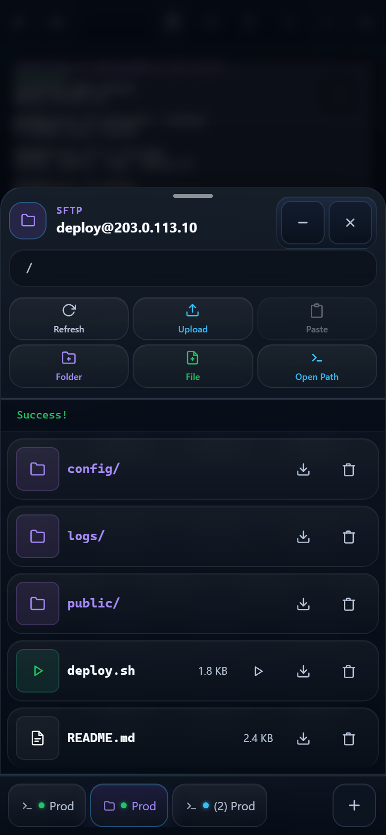 TermiGram Screenshots