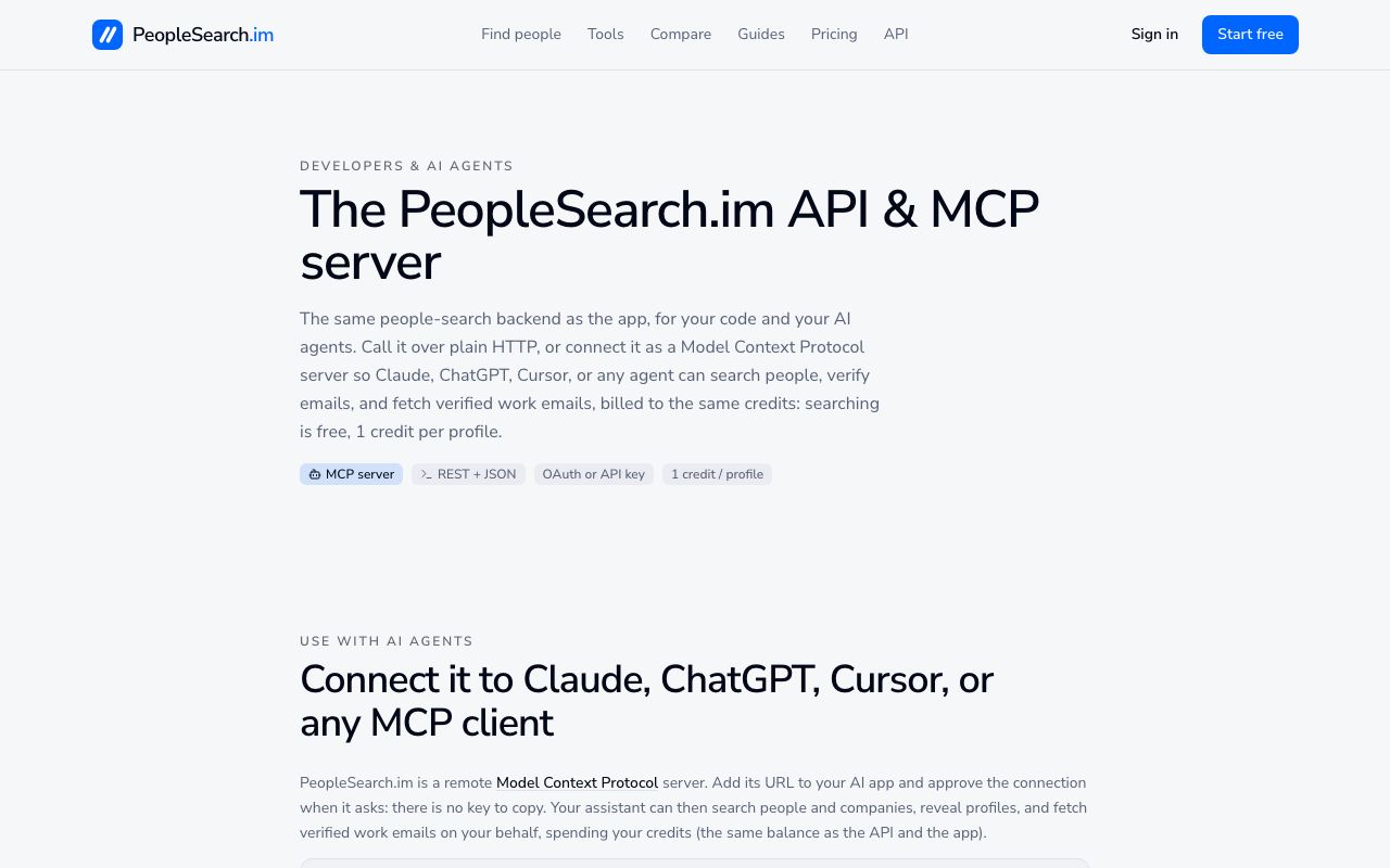 PeopleSearch.im Screenshots