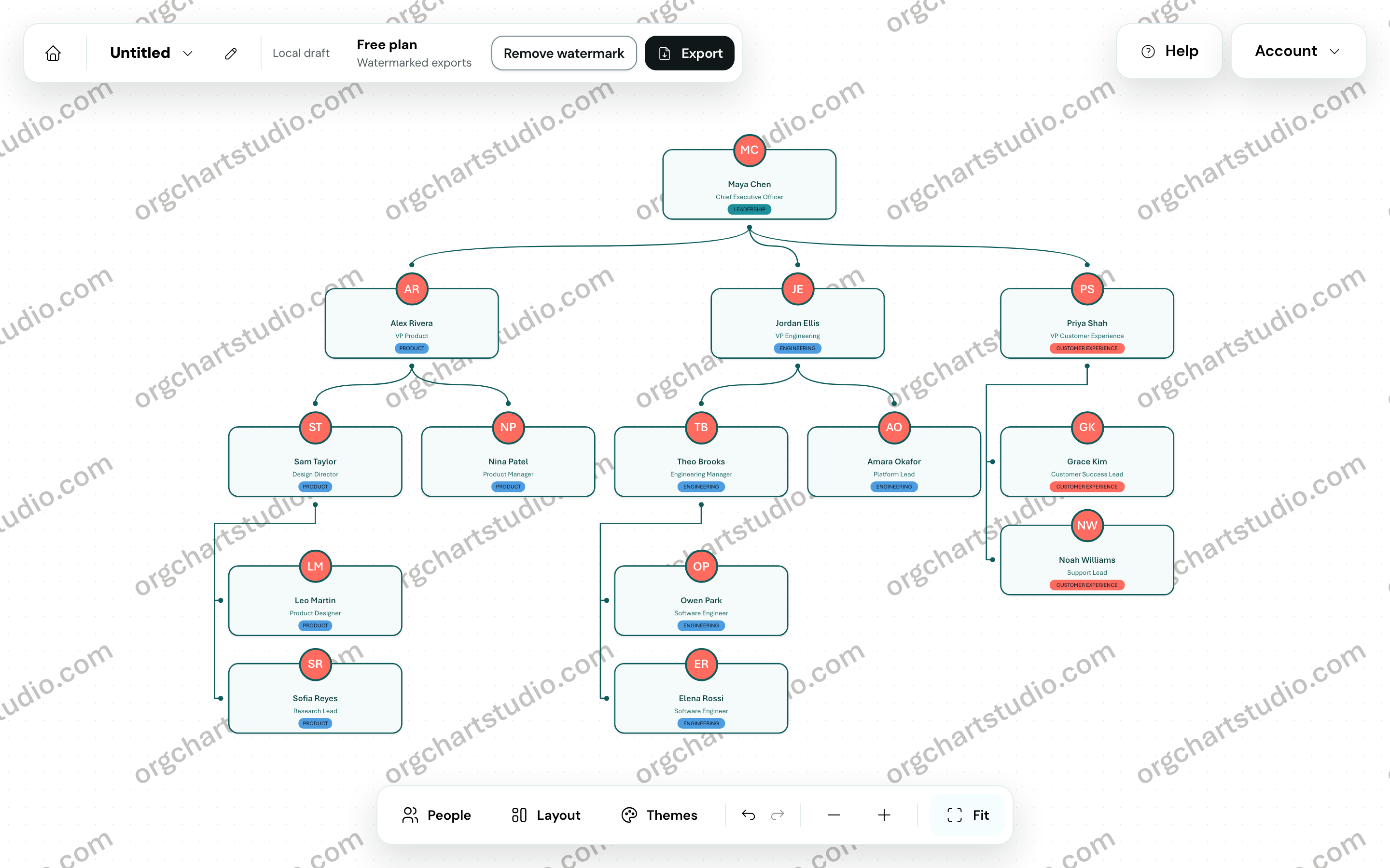 Org Chart Studio Screenshots