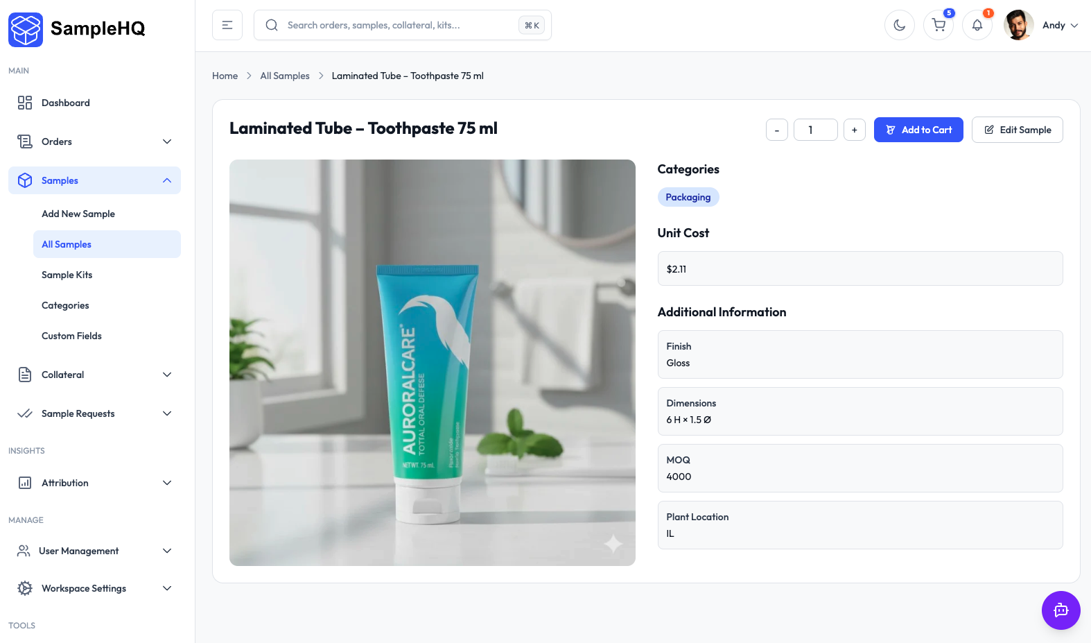 SampleHQ Screenshots