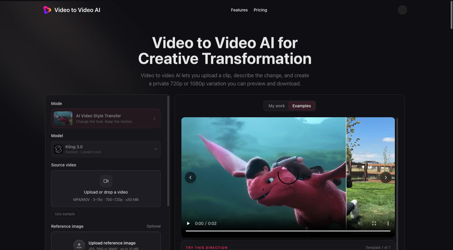 Video to Video AI Screenshots