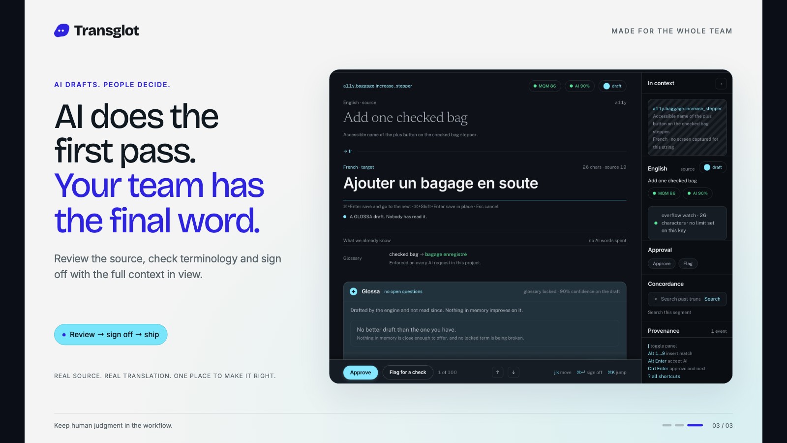Transglot Screenshots