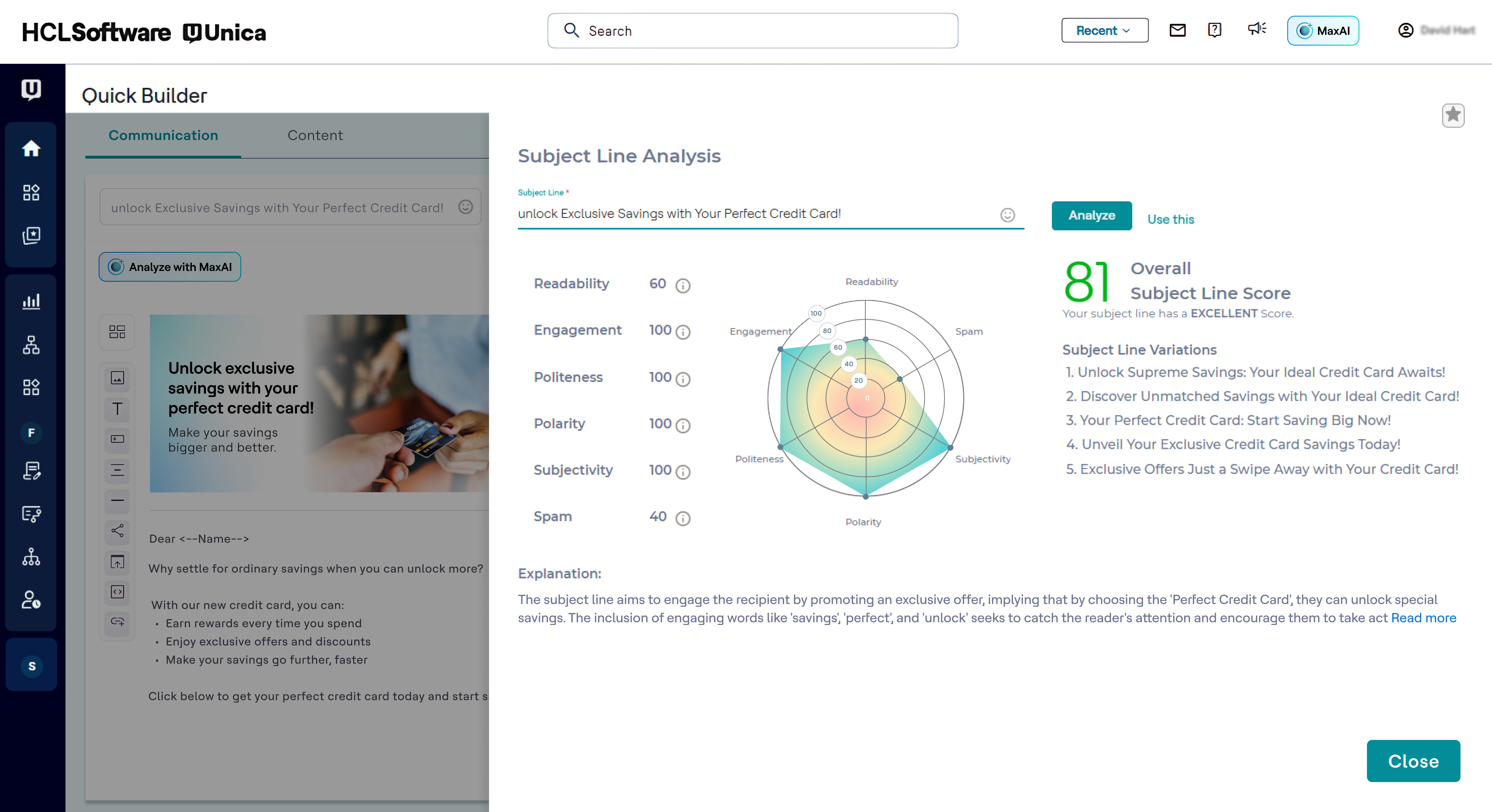 HCL Unica Screenshots