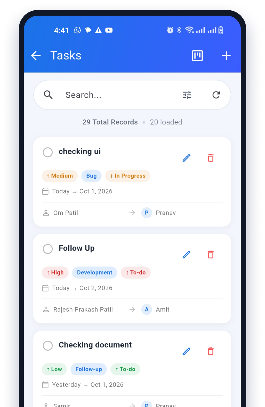 Webtrix24 Screenshots