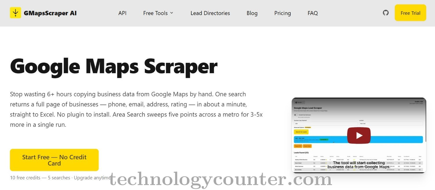 GMaps Scraper Screenshots